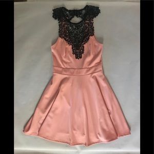 Material Girl - crotchet embellished dress small